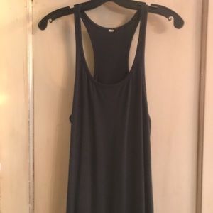 Lululemon Charcoal Gray Maxi Dress Side Slits